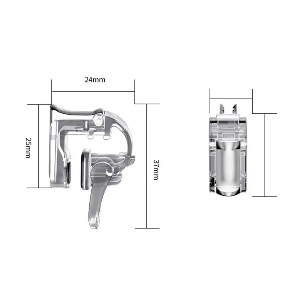 2Pcs GT01 Smartphone Gaming Trigger Joystick for PUBG Mini Metal Game Trigger Controller Fire Buttons Shooter Pubg Controller - Image 6