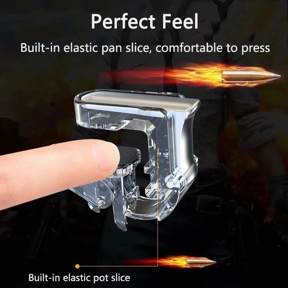 2Pcs GT01 Smartphone Gaming Trigger Joystick for PUBG Mini Metal Game Trigger Controller Fire Buttons Shooter Pubg Controller - Image 3