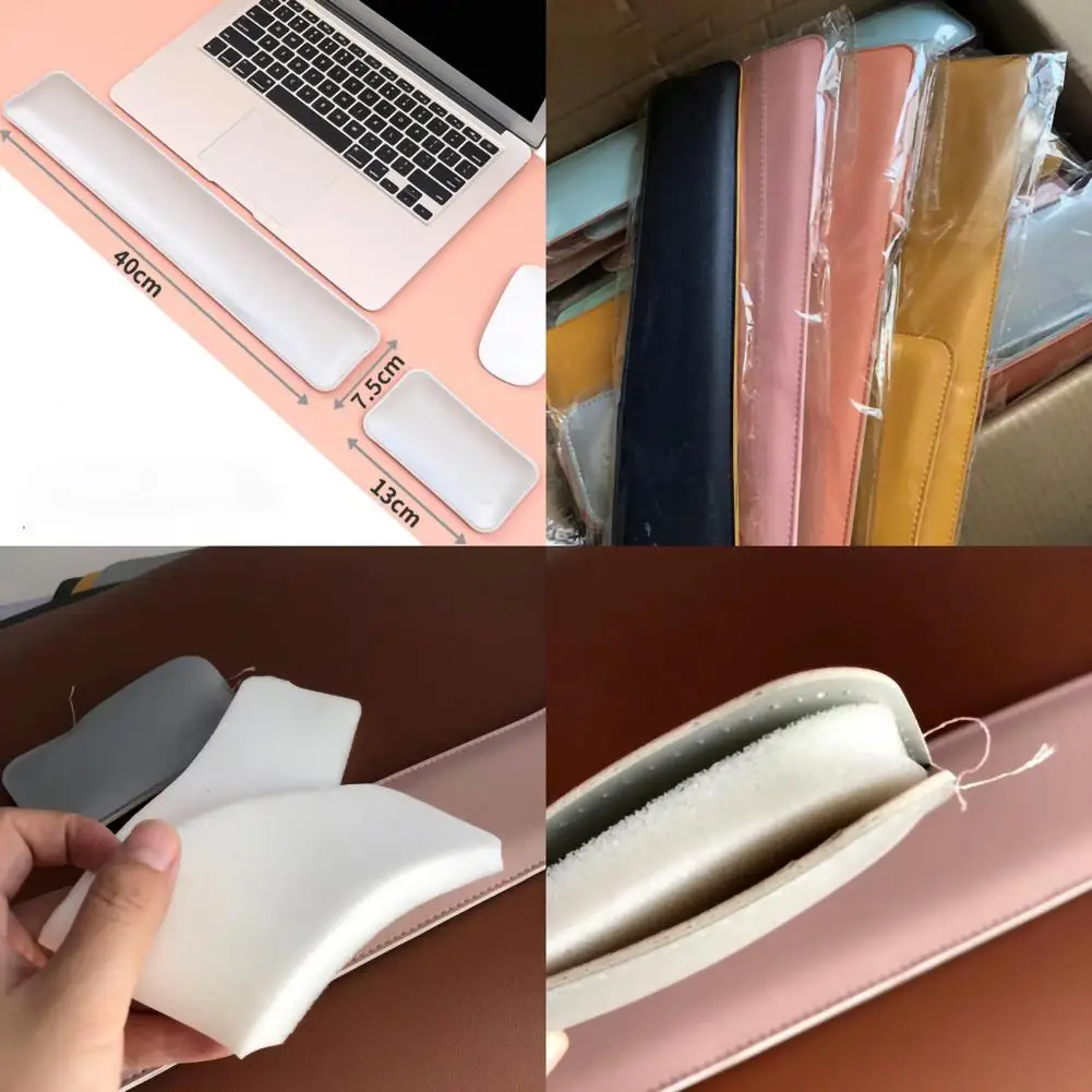 1 Set Memory Sponge Mouse Mat Gaming Mechanical Keyboard Anti Slip Wrist Rest Pad Ergonomic Hand Wrist Support Cushion - Image 3