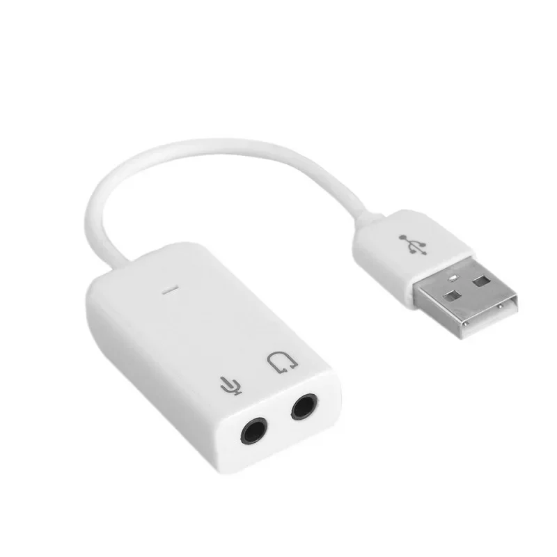 USB Sound Card Virtual 7.1 3D External USB Audio Adapter USB to Jack 3.5mm Earphone Micphone Sound Card for Laptop Notebook PC - Image 4