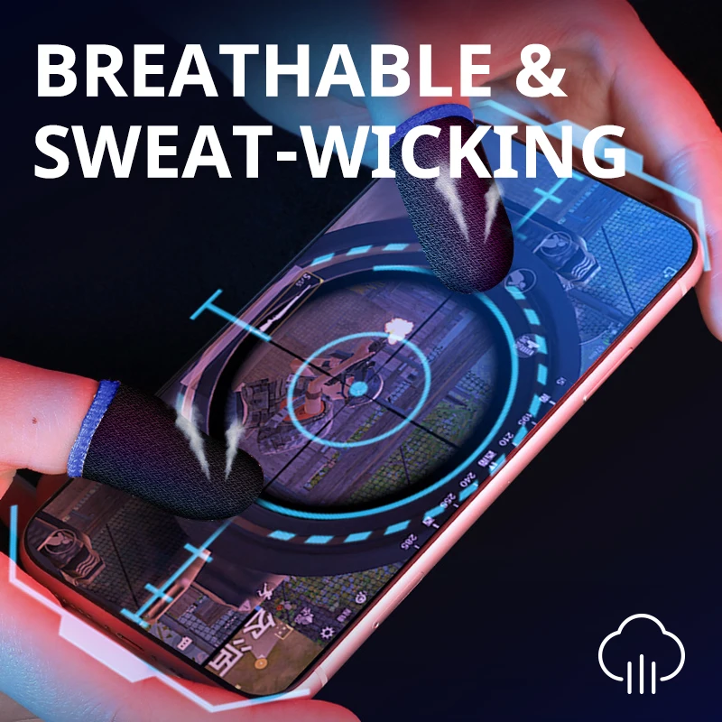 10/20Pair Finger Sleeves For Gaming Thumb Finger Sleeves For Game PUBG Mobile Anti Slip Finger Gloves With Bag Games Accessories - Image 3