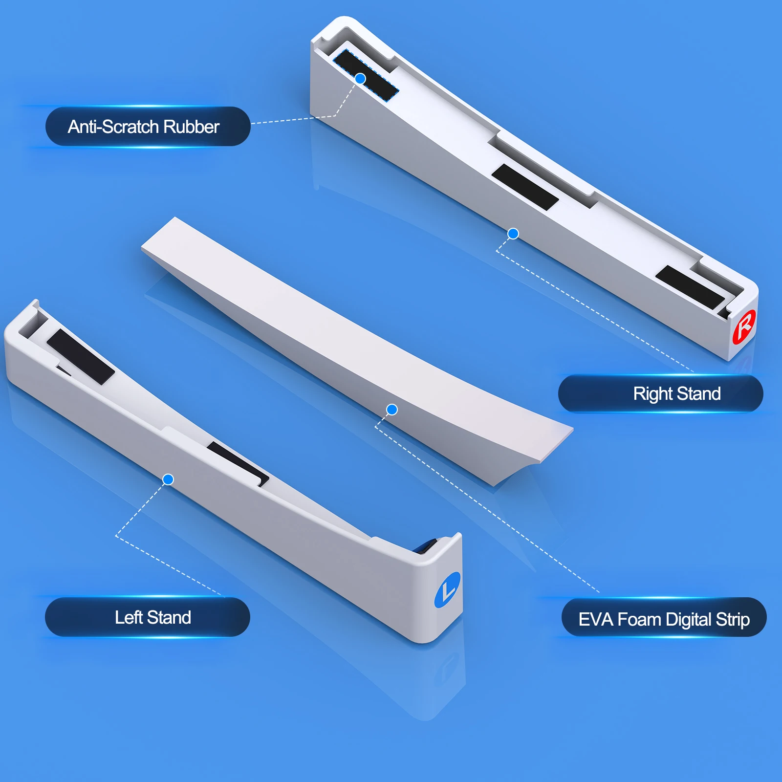 Dinofire Gaming Accessories For PS5 Cooling Fan Dual Controllers Charger with RGB Light Stand Cooling Station For Playstation5 - Image 3
