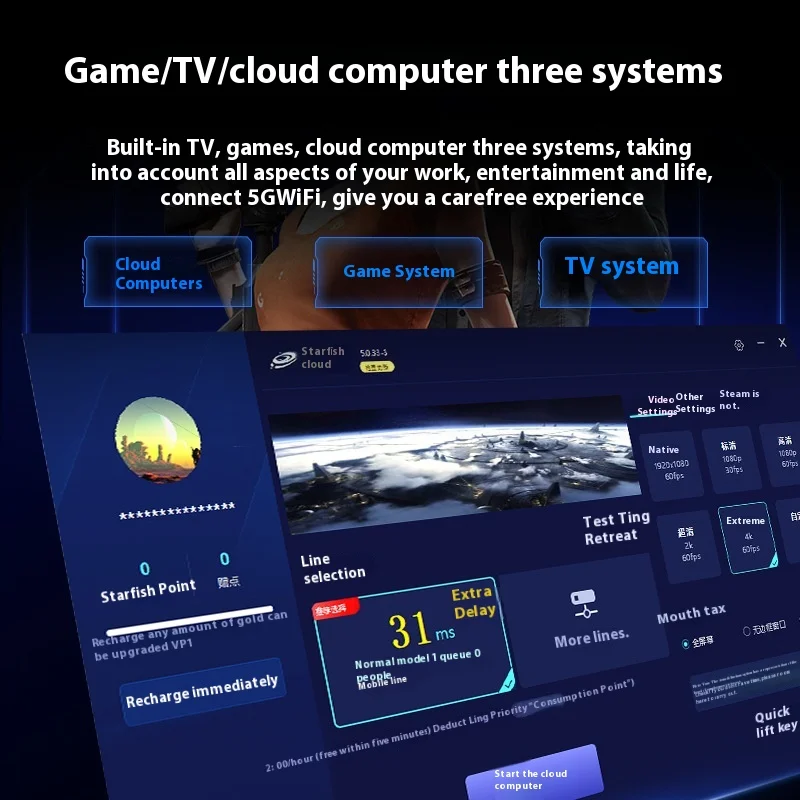 New X10 Retro Games Stick Console 4k 10000 Games TV BOX 5G Dual System 2.4G Wireless Gamepad PSP N64 PS1 Emulators Game Console - Image 3