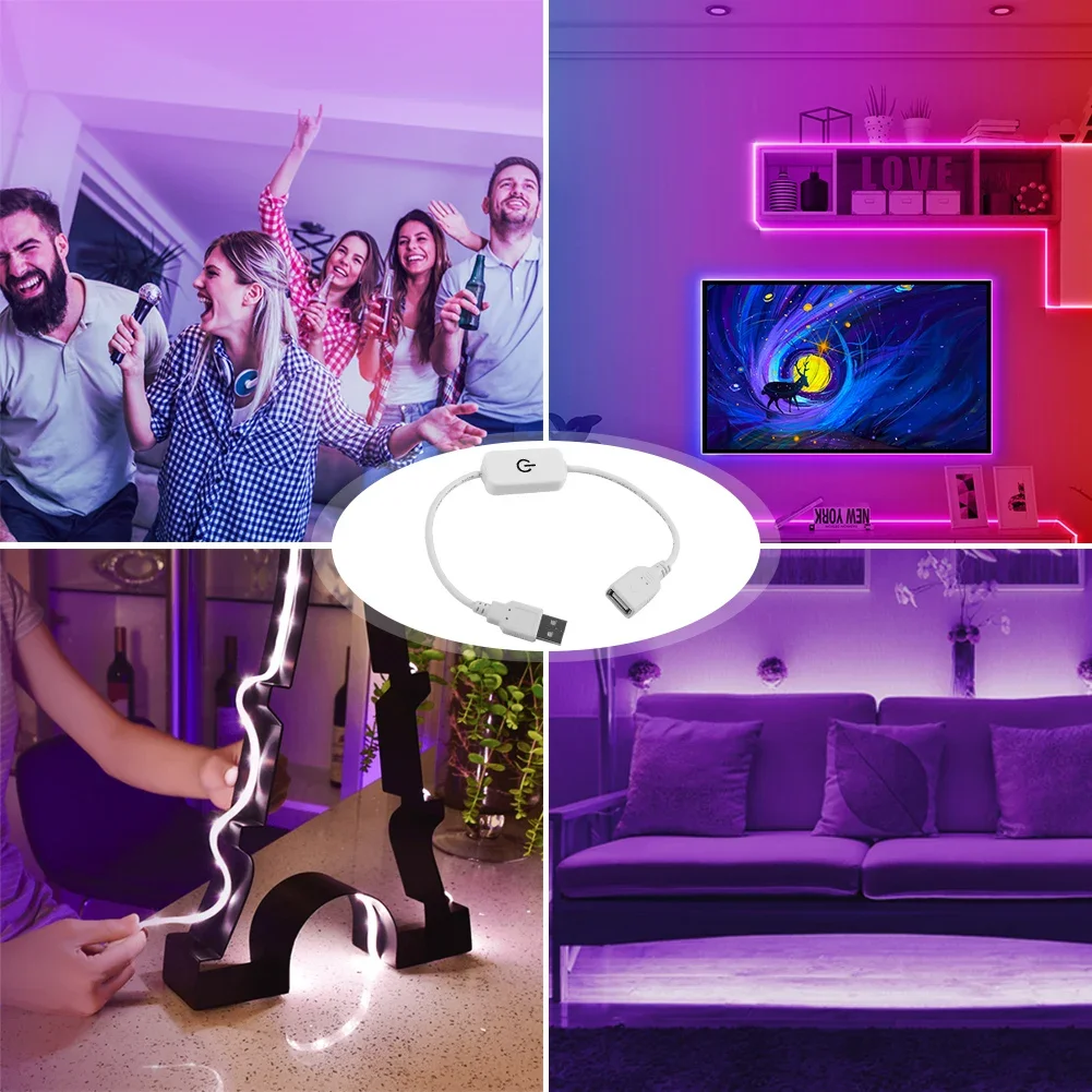 5V USB LED Strip Lights Dimmer Brightness Adjust Switch Controller Touch Dimmer LED Dimming Switch Controller - Image 3