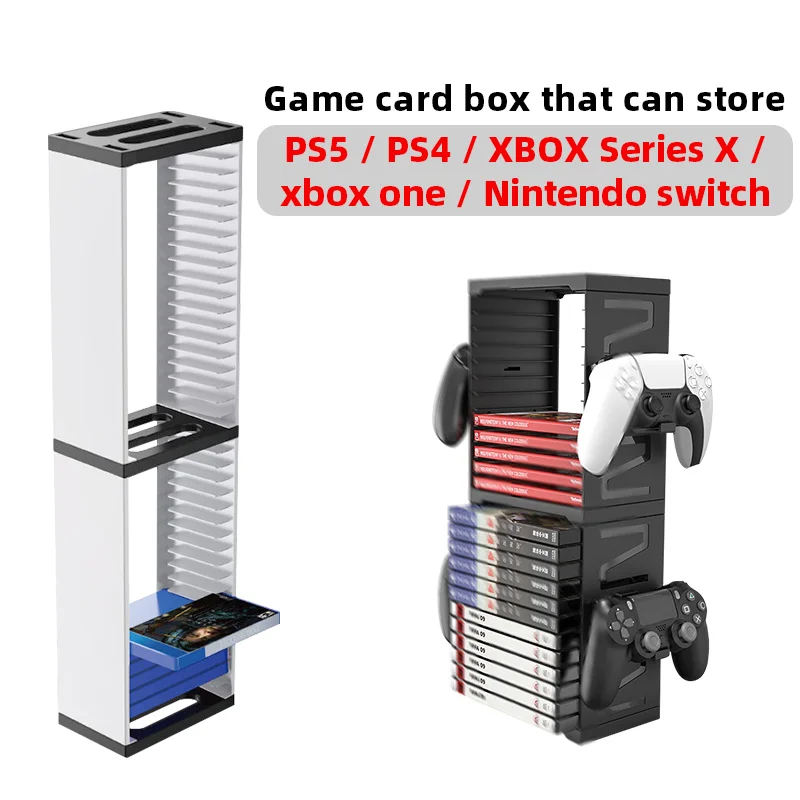 DATA FROG Host Disc Double-layer Storage Box Holder For PS5/PS4/Nintend Switch Disc Shelf for Xbox Series X Holder Accessories - Image 2