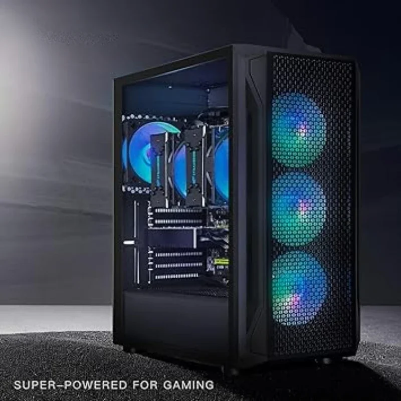 Dual CPU Gaming PC, Dual Intel i7 Xeon E5 up to 3.7GHz 1T SSD, 600M WiFi, BT 5.0, RGB Fan x4, Windows 10 Pro - Image 3