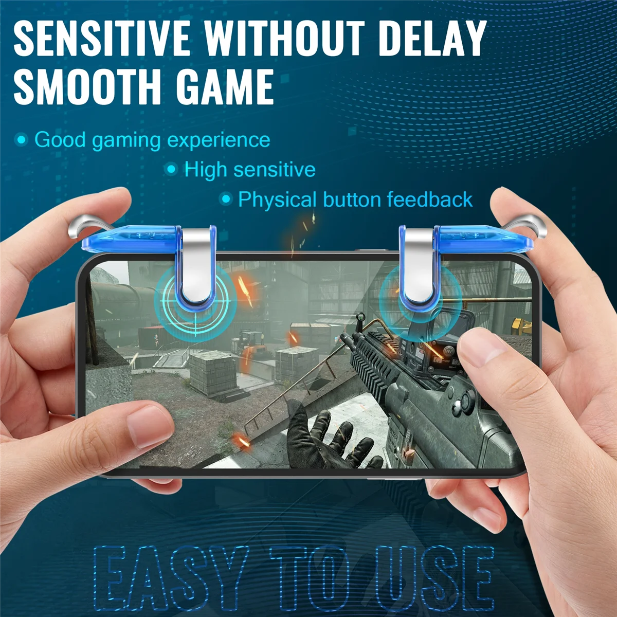 Mini Gaming Trigger for PUBG Gamepad Mobile Control L1 R1 Shooter Pubg Game Fire Buttons L1 R1 for Android Ios Joystick - Image 5