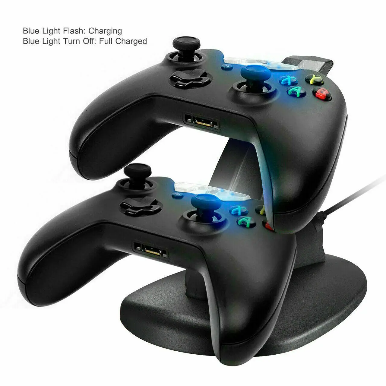 New LED Dual USB Charging Charger Dock Stand Cradle Docking Station For -XBOX ONE S X SLIM Game Gaming Console Controller - Image 3