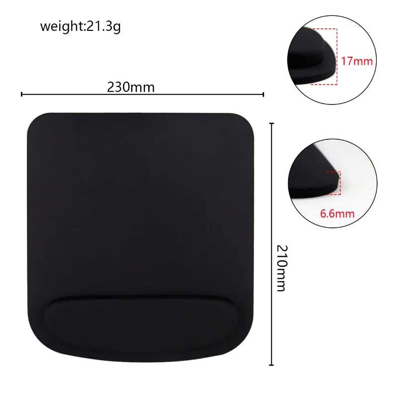 Computer Game Mouse Pad Environmental Eva Ergonomic Mousepad Wrist Pad Solid Color Comfortable Mouse Mats For Office Accessories - Image 5